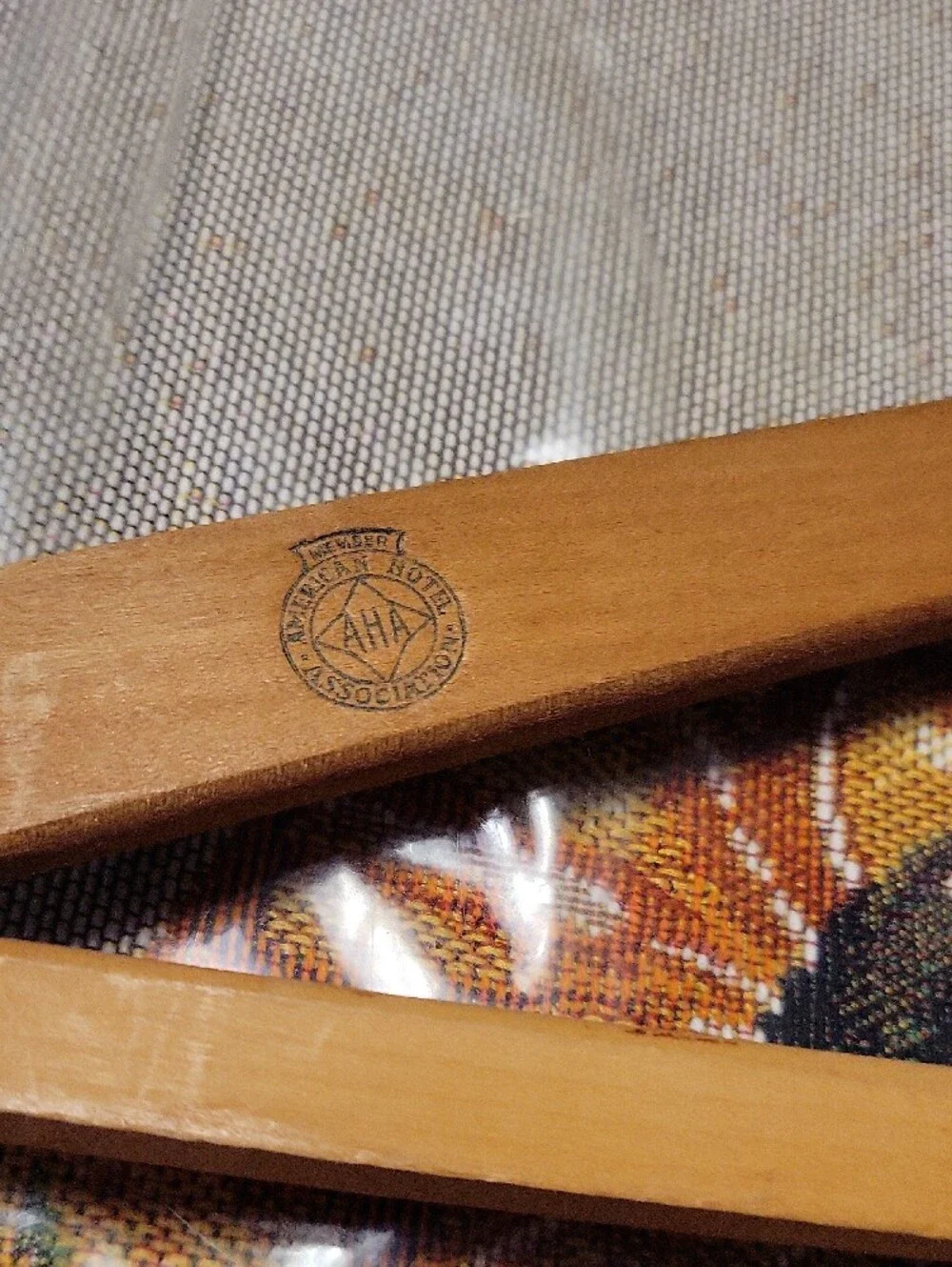 Vintage  Wooden Hanger - Tan